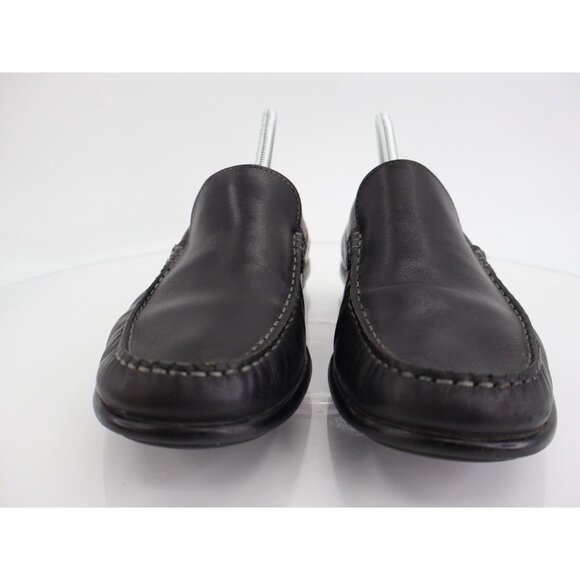 Ecco Men's Classic Moc Loafer Size 40 6 Driving Shoe Black Leather Slip On Comfy - Picture 2 of 11
